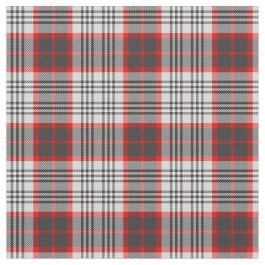 Edinburgh City Tartan Kariert Grau Schwarz Stoff (Nahaufnahme)