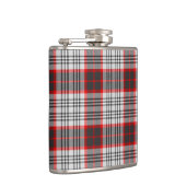 Edinburgh City Tartan Kariertes Muster Flachmann (Rechts)