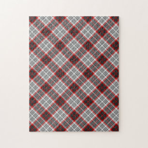 Edinburgh City Tartan Kariertes Muster Puzzle