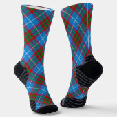 Edinburgh City Tartan Plaid Blue Red Purple Socken (Gewinkelt)