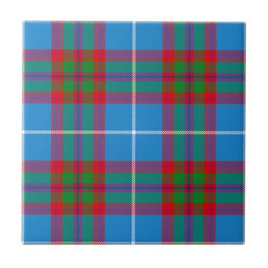Edinburgh Clan Hunting Tartan Kariert Fliese (Vorderseite)