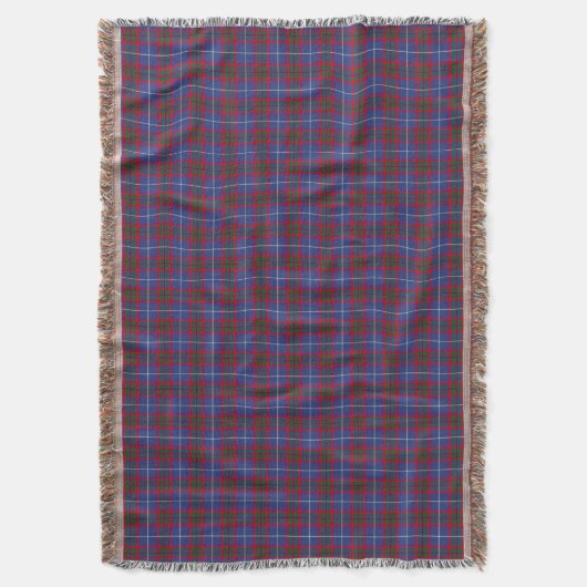 Edinburgh District Tartan Throw Blanket Decke (Vorderseite Vertikal)