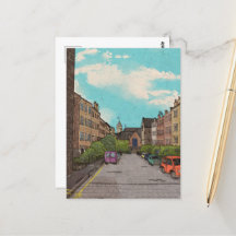 Edinburgh Downtown Citycape Illustration