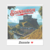 Edinburgh: Ein schottischer Misty Aufkleber (Blatt)
