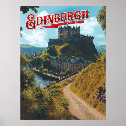 Edinburgh: Ein schottischer Misty Poster (Vorne)