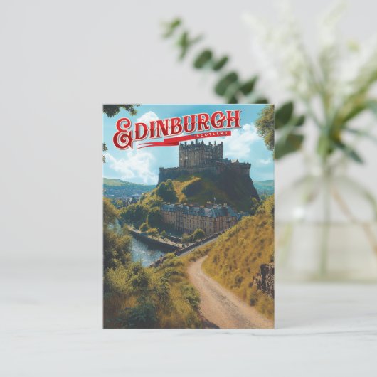 Edinburgh: Ein schottischer Misty Postkarte (Stehend Vorderseite)
