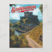 Edinburgh: Ein schottischer Misty Postkarte (Vorderseite)
