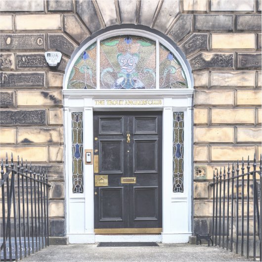 Edinburgh Foreut Anglers' Club Door Aufkleber (Vorderseite)