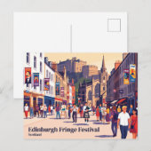 Edinburgh Fringe Festival Schottland Postkarte (Vorne/Hinten)