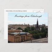 Edinburgh-Galerie Postkarte (Vorne/Hinten)