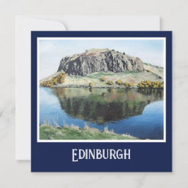 Edinburgh Holyrood Fine Art Card von Pola.B.Alex Feiertagskarte