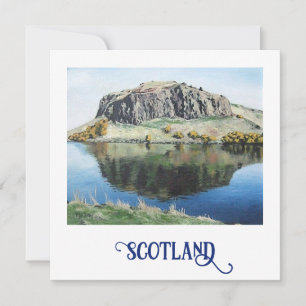 Edinburgh Holyrood Scotland Schotte Kunstturm Feiertagskarte