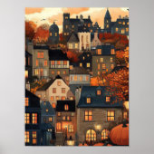Edinburgh Illustration Edinburgh Print Autumn Scot Poster (Vorne)