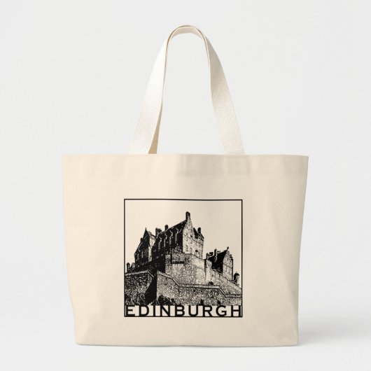 Edinburgh Jumbo Stoffbeutel (Vorne)