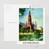 Edinburgh Kathedrale, Schottland, Vereinigtes Köni Postkarte (Vorne/Hinten)