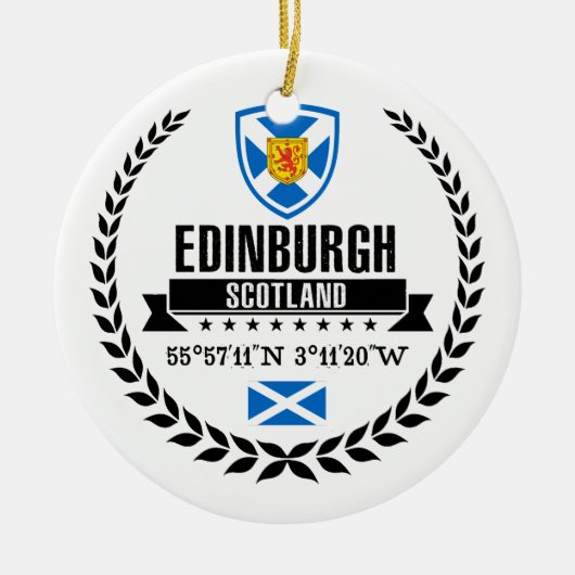 Edinburgh Keramik Ornament (Vorne)