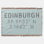 Edinburgh Latitude Longitude Decke (Vorderseite)