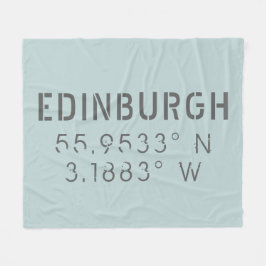 Edinburgh Latitude Longitude Fleecedecke
