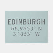 Edinburgh Latitude Longitude Fußmatte (Vorderseite)