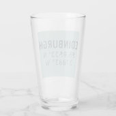Edinburgh Latitude & Longitude Glas (Rückseite)