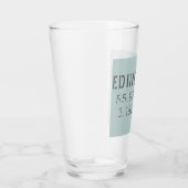 Edinburgh Latitude & Longitude Glas (Rechts)