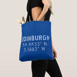 Edinburgh Latitude & Longitude Tasche