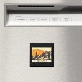 Edinburgh LNER Fine Vintage Travel Poster Magnet (In Situ (Geschirrspüler))