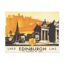 Edinburgh LNER Fine Vintage Travel Poster