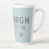 Edinburgh Longitude Latitude Milchtasse (Rechts)