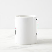 Edinburgh Monogramm Buchstabe E Personalisiertes G Kaffeetasse (Mittel)