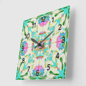 Edinburgh New Town Victorian Quadratische Wanduhr (Winkel)