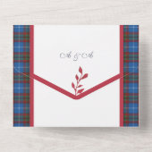 Edinburgh Original Scottish Tartan All In One Einladung (Rückseite)