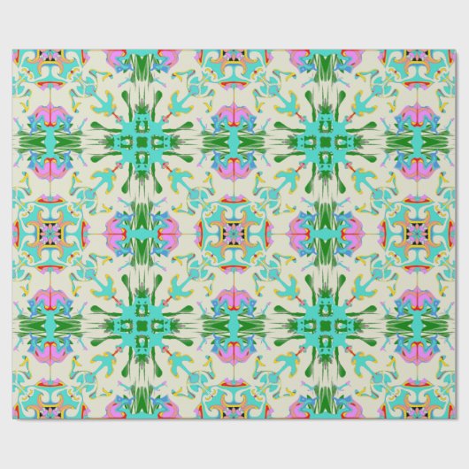 Edinburgh Pattern Wrapping Paper Geschenkpapier (Flach)