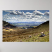 Edinburgh Pentland Hill View Poster (Vorne)