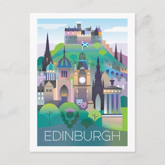 Edinburgh Postcard Postkarte (Vorderseite)