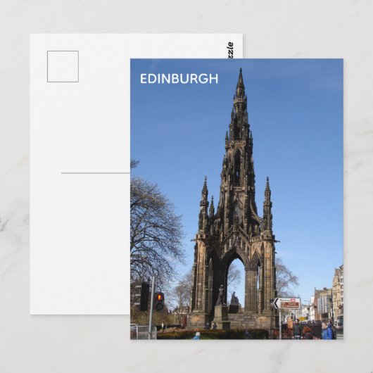 Edinburgh Postcard Postkarte (Vorne/Hinten)