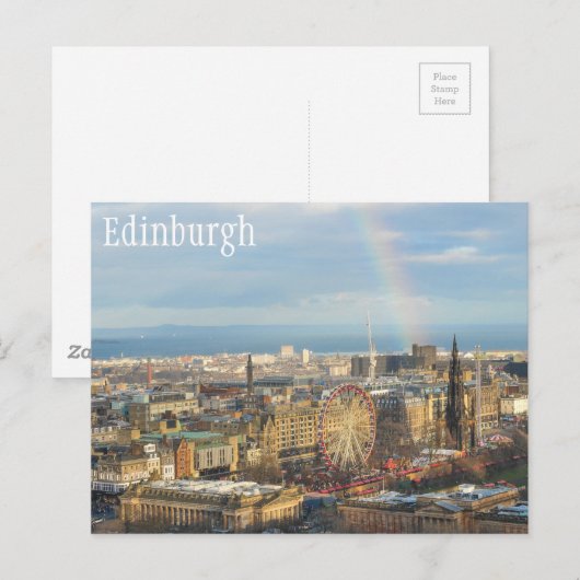 Edinburgh Postkarte (Vorne/Hinten)