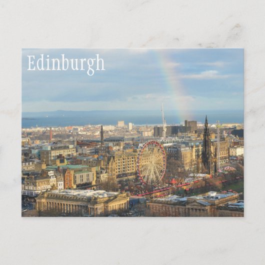 Edinburgh Postkarte (Vorderseite)