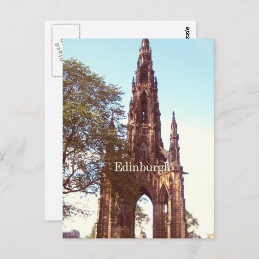 Edinburgh Postkarte (Vorne/Hinten)
