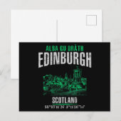 Edinburgh Postkarte (Vorne/Hinten)
