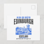 Edinburgh Postkarte (Vorne/Hinten)