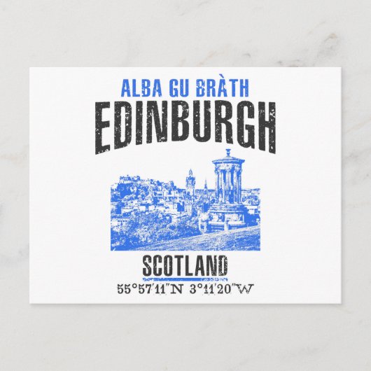 Edinburgh Postkarte (Vorderseite)