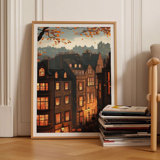 Edinburgh Print Edinburgh Illustration Scotland Pr Poster