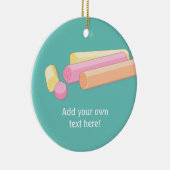 Edinburgh Rock candy - süße schottische Leckerei Keramik Ornament (Rechts)