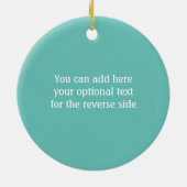 Edinburgh Rock candy - süße schottische Leckerei Keramik Ornament (Hinten)