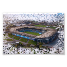 Edinburgh Rugby Stadion mit schottischer Flagge