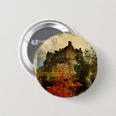 Edinburgh-Schloss Button (Vorne & Hinten)