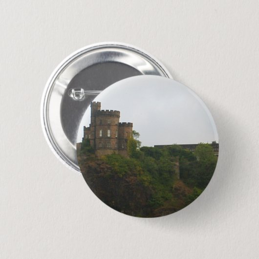 Edinburgh-Schloss Button (Vorne & Hinten)