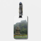 Edinburgh-Schloss Gepäckanhänger (Rückseite vertikal)