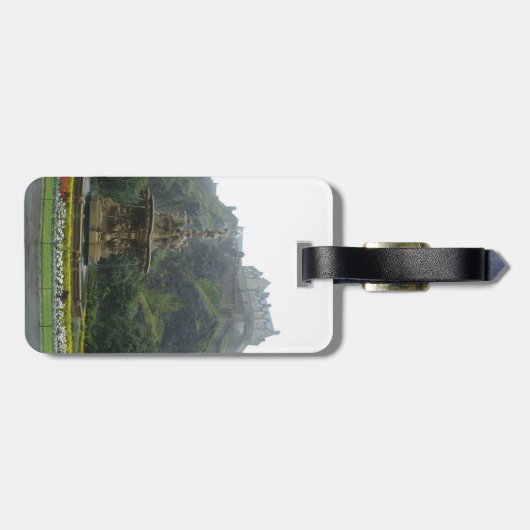 Edinburgh-Schloss Gepäckanhänger (Rückseite horizontal)